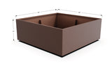 Aluminum Square & Cube Planter – 12" to 24" H