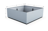 Aluminum Square & Cube Planter – 12" to 24" H
