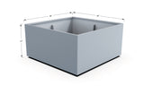 Aluminum Square & Cube Planter – 12" to 24" H