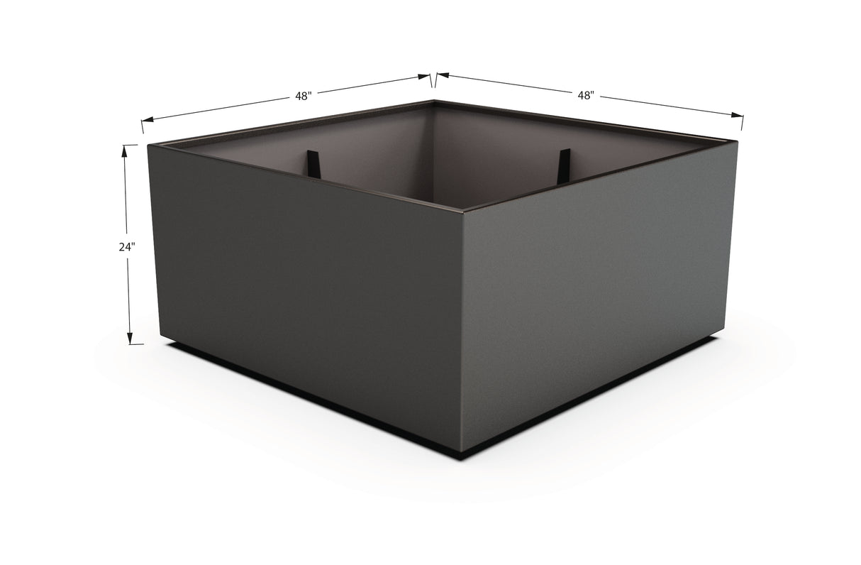 Aluminum Square & Cube Planter – 12" to 24" H