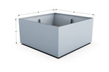 Aluminum Square & Cube Planter – 12" to 24" H