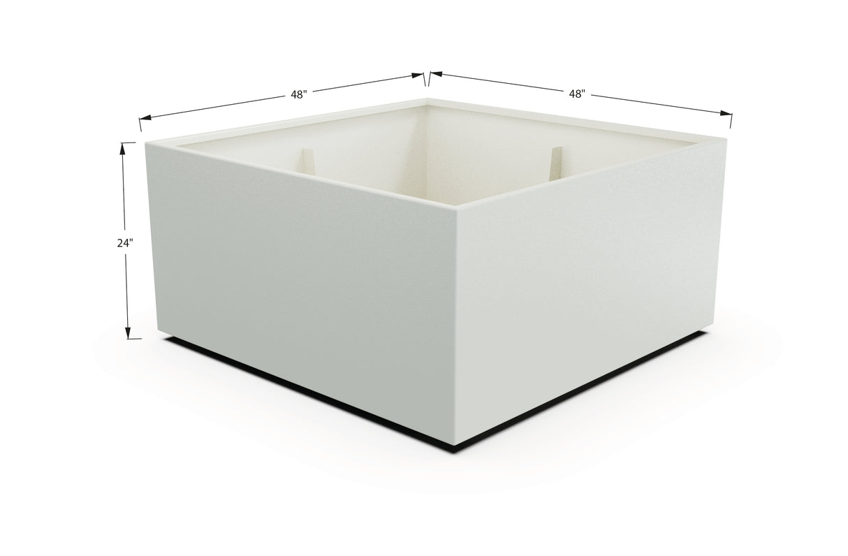 Aluminum Square & Cube Planter – 12" to 24" H