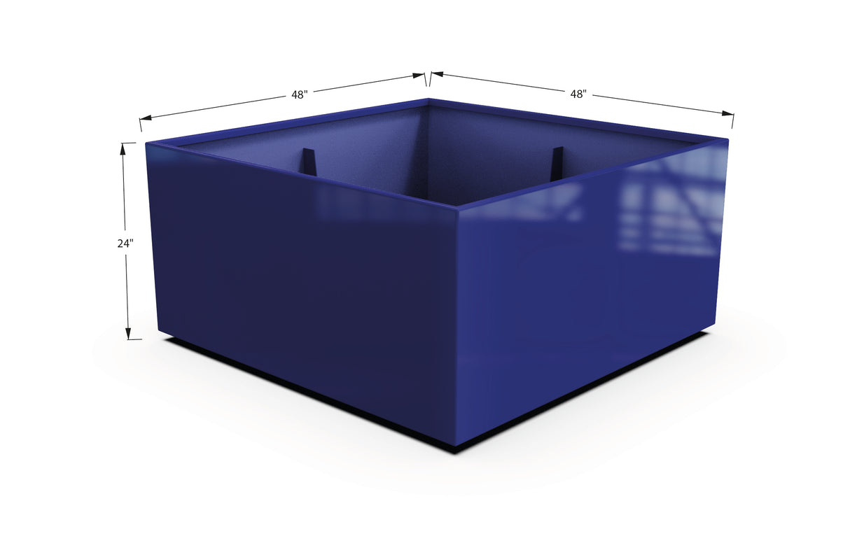 Aluminum Square & Cube Planter – 12" to 24" H