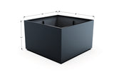 Aluminum Square & Cube Planter – 28" to 48" H