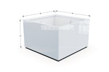 Aluminum Square & Cube Planter – 28" to 48" H