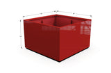 Aluminum Square & Cube Planter – 28" to 48" H