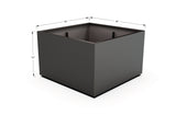 Aluminum Square & Cube Planter – 28" to 48" H