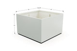 Aluminum Square & Cube Planter – 28" to 48" H