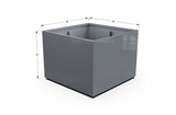 Aluminum Square & Cube Planter – 28" to 48" H