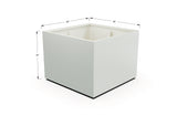 Aluminum Square & Cube Planter – 28" to 48" H