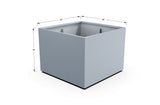Aluminum Square & Cube Planter – 28" to 48" H