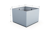 Aluminum Square & Cube Planter – 28" to 48" H