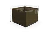 Aluminum Square & Cube Planter – 28" to 48" H