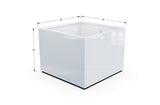 Aluminum Square & Cube Planter – 28" to 48" H
