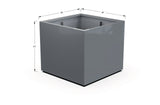 Aluminum Square & Cube Planter – 28" to 48" H