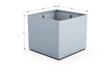 Aluminum Square & Cube Planter – 28" to 48" H