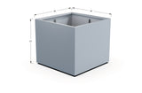Aluminum Square & Cube Planter – 28" to 48" H