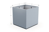 Aluminum Square & Cube Planter – 28" to 48" H
