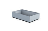 Aluminum Rectangular 30" Wide Planter – 12" to 18" H - Plantercraft