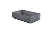 Aluminum Rectangular 30" Wide Planter – 12" to 18" H - Plantercraft