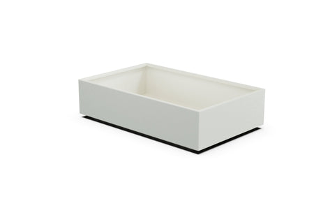 Aluminum Rectangular 30" Wide Planter – 12" to 18" H - Plantercraft