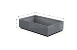 Aluminum Rectangular 30" Wide Planter – 12" to 18" H - Plantercraft