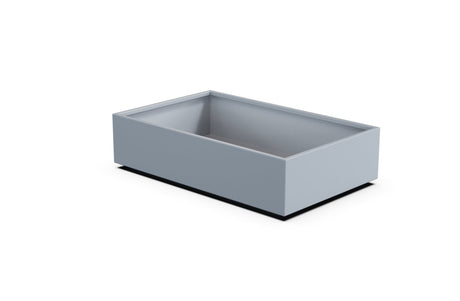 Aluminum Rectangular 30" Wide Planter – 12" to 18" H - Plantercraft