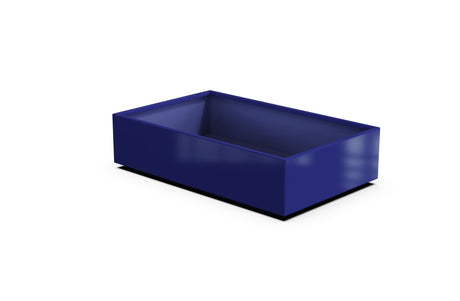 Aluminum Rectangular 30" Wide Planter – 12" to 18" H - Plantercraft