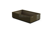 Aluminum Rectangular 30" Wide Planter – 12" to 18" H - Plantercraft