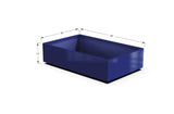 Aluminum Rectangular 30" Wide Planter – 12" to 18" H - Plantercraft