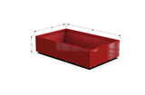 Aluminum Rectangular 30" Wide Planter – 12" to 18" H - Plantercraft