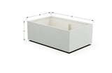 Aluminum Rectangular 30" Wide Planter – 12" to 18" H - Plantercraft