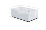 Aluminum Rectangular 30" Wide Planter – 12" to 18" H - Plantercraft