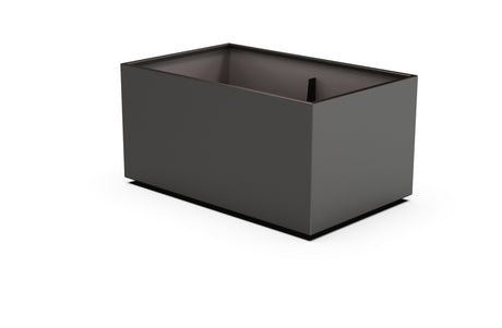 Aluminum Rectangular 30" Wide Planter – 24" to 30" H - Plantercraft