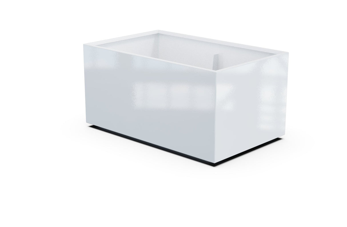 Aluminum Rectangular 30" Wide Planter – 24" to 30" H - Plantercraft