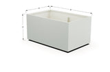 Aluminum Rectangular 30" Wide Planter – 24" to 30" H - Plantercraft