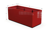 Aluminum Rectangular 30" Wide Planter – 24" to 30" H - Plantercraft
