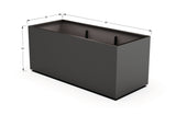 Aluminum Rectangular 30" Wide Planter – 24" to 30" H - Plantercraft