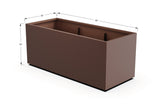 Aluminum Rectangular 30" Wide Planter – 24" to 30" H - Plantercraft