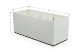 Aluminum Rectangular 30" Wide Planter – 24" to 30" H - Plantercraft