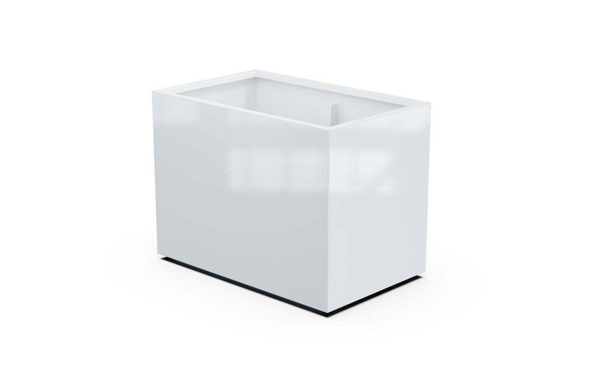 Aluminum Rectangular 30" Wide Planter – 36" to 42" H - Plantercraft