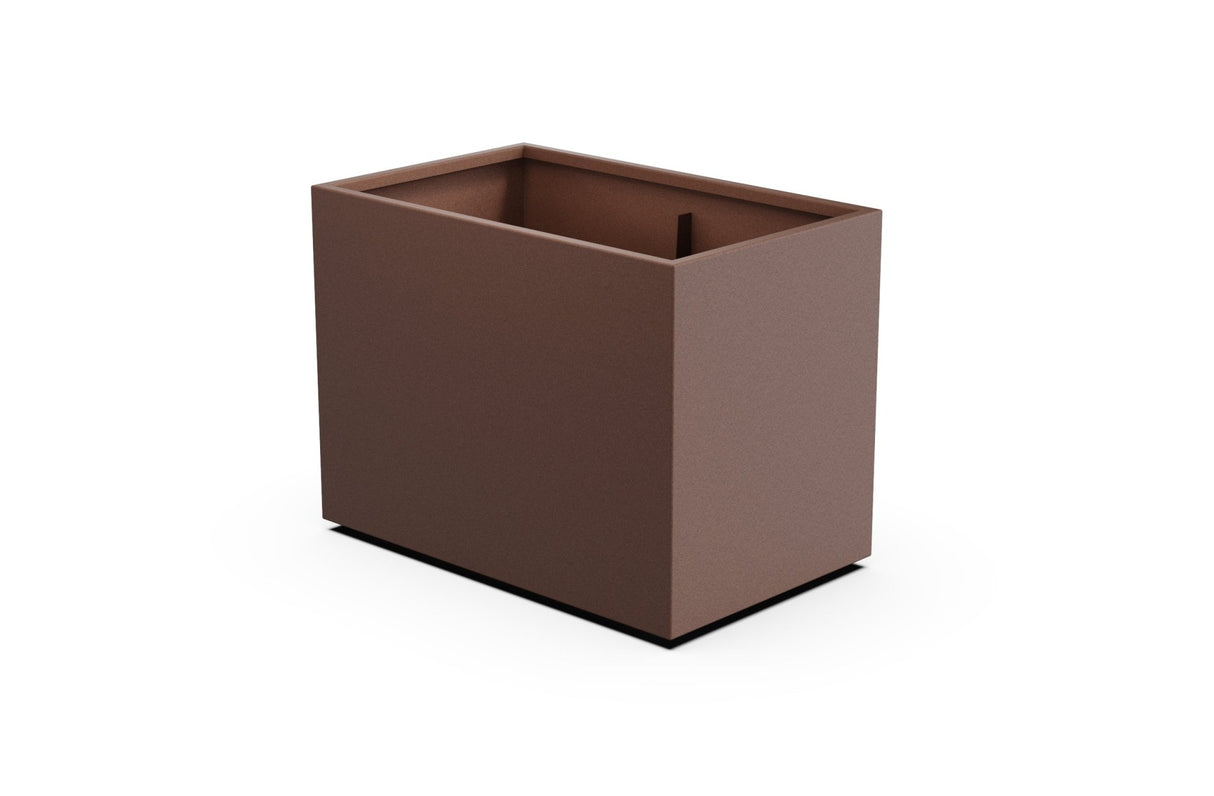 Aluminum Rectangular 30" Wide Planter – 36" to 42" H - Plantercraft