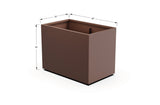 Aluminum Rectangular 30" Wide Planter – 36" to 42" H - Plantercraft