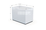 Aluminum Rectangular 30" Wide Planter – 36" to 42" H - Plantercraft