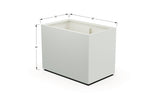 Aluminum Rectangular 30" Wide Planter – 36" to 42" H - Plantercraft