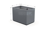 Aluminum Rectangular 30" Wide Planter – 36" to 42" H - Plantercraft