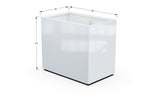 Aluminum Rectangular 30" Wide Planter – 36" to 42" H - Plantercraft