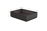 Aluminum Rectangular 36" Wide Planter – 12" to 18" H