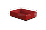 Aluminum Rectangular 36" Wide Planter – 12" to 18" H