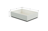 Aluminum Rectangular 36" Wide Planter – 12" to 18" H